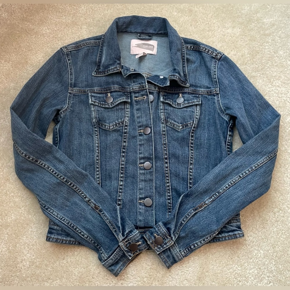 Blue Jean Jacket - Forever 21 - Size: XS